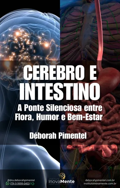 Capa do e-book Cérebro e Intestino — Dra. Déborah Pimentel