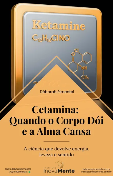 Capa do e-book Cetamina — Dra. Déborah Pimentel