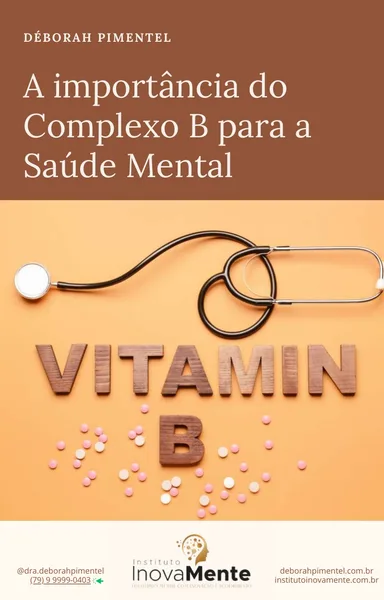 Capa do e-book Complexo B e Saúde Mental — Dra. Déborah Pimentel