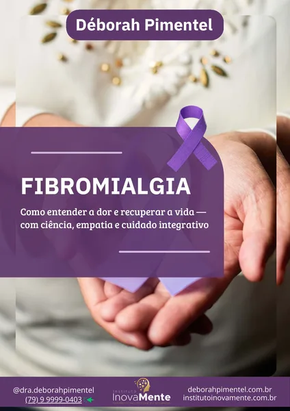 Capa do e-book Fibromialgia — Dra. Déborah Pimentel