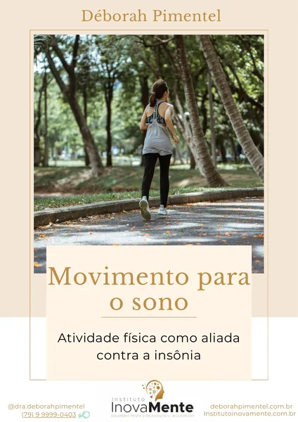 Capa do e-book Movimento para o Sono — Dra. Déborah Pimentel