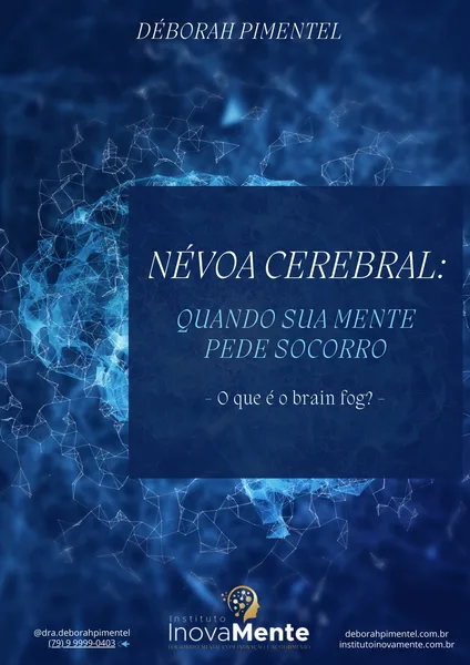 Capa do e-book Névoa Cerebral — Dra. Déborah Pimentel