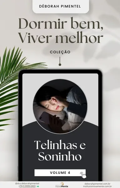 Capa do e-book Telinhas e Soninho — Dra. Déborah Pimentel