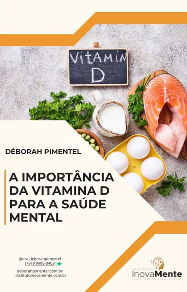 Capa do e-book Vitamina D e Saúde Mental — Dra. Déborah Pimentel